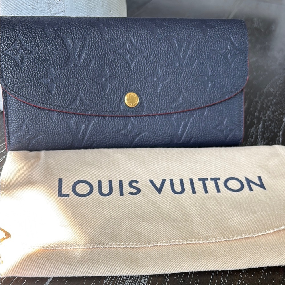 Louis Vuitton Navy empreinte wallet - Picture 10 of 10